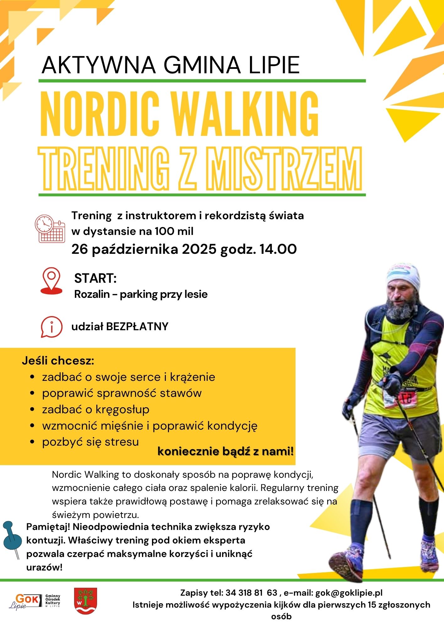 zapraszamy na kolejny trening Nordic Walking 