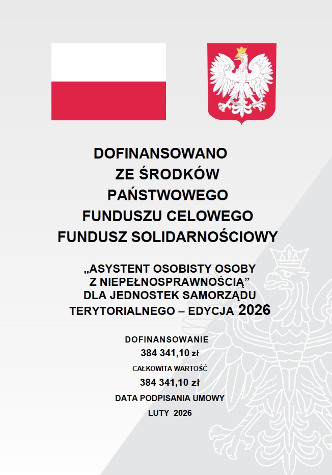 PROGRAM „ASYSTENT OSOBISTY OSOBY Z NIEPEŁNOSPRAWNOŚCIĄ” DLA JEDNOSTEK SAMORZĄDU TERYTORIALNEGO  – EDYCJA 2026 