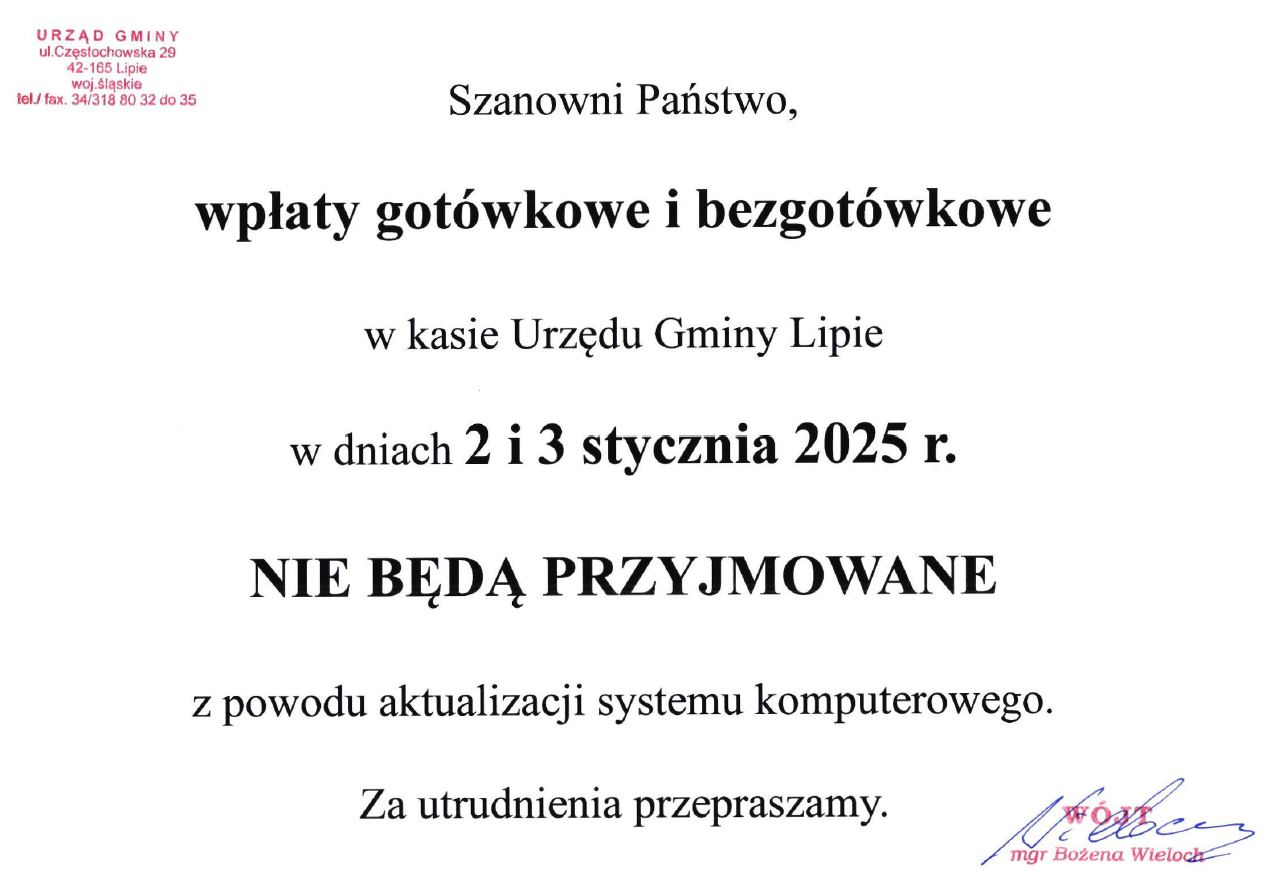 Wpłaty gotówkowe i bezgotówkowe