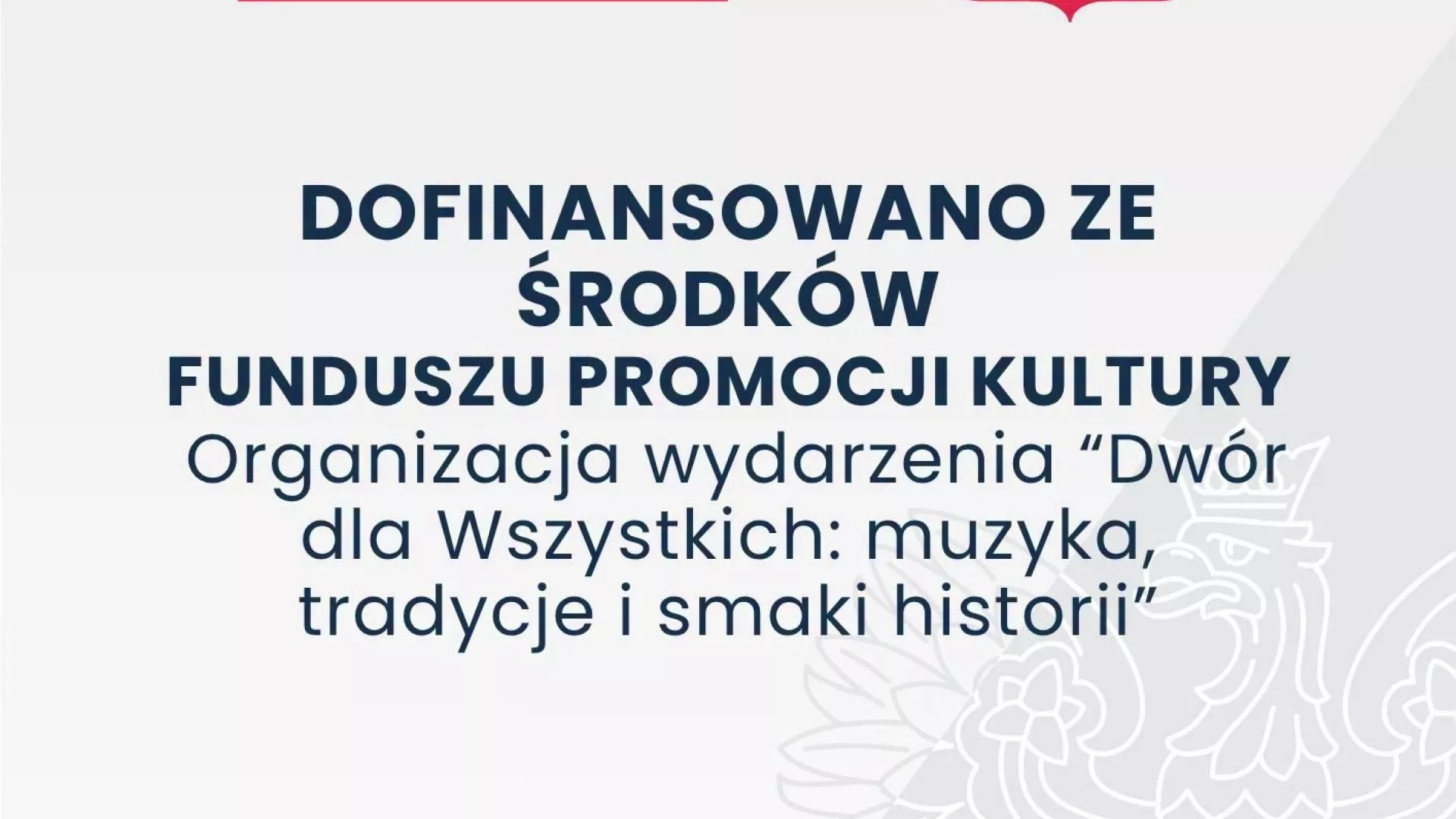 Informacja o dofinansowaniu