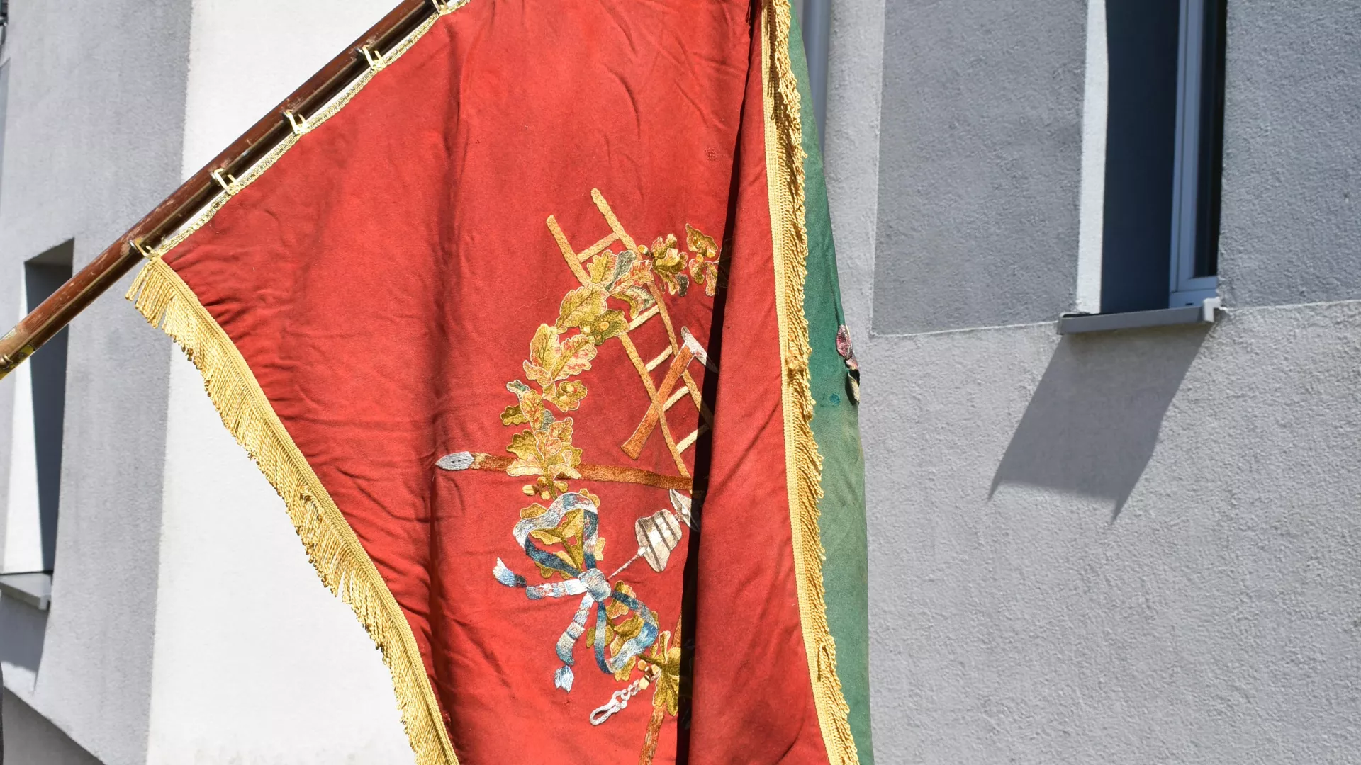 Historyczny sztandar strażacki z 1912 roku