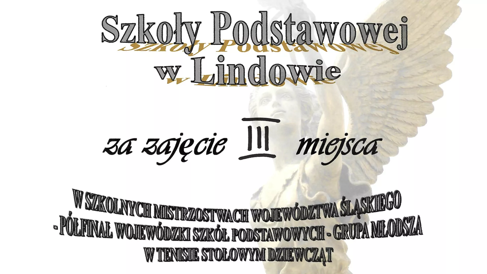 III miejsce Roksany Grzesiak i Natalii Łosik w Półfinale Wojewódzkim Szkół Podstawowych SZS w Sosnowcu w tenisie stołowym