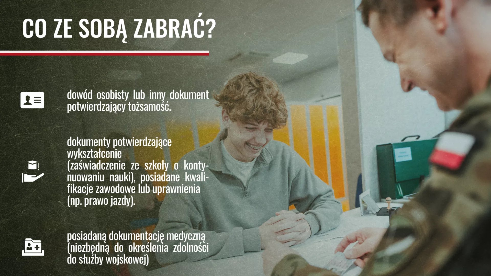 Co zabrac na kwalifikacje wojskową