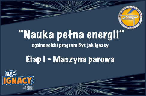 Grafika z hasłem programu "Nauka pełna energii"