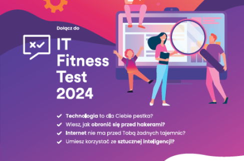 Plakat informacyjny dot. testu IT Fitness Test 2024