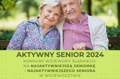 Grafika informacyjna konkursu „Aktywny Senior”