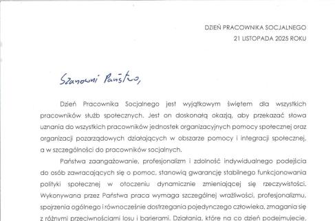 Życenia z okazji Dnia Pracownika Socjalnego