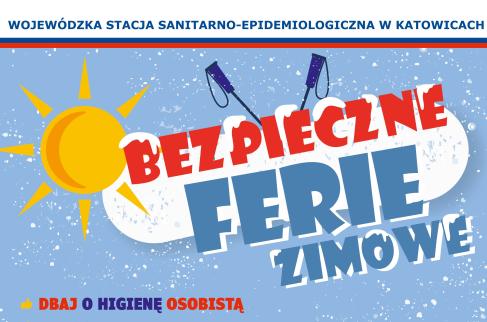 Plakat Bezpieczne Ferie 