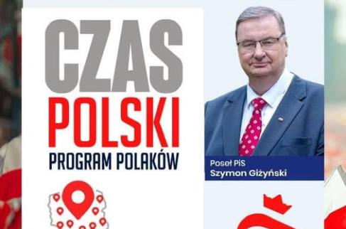 Zaproszenie na spotkanie z panem posłem Szymonem Giżyńskim