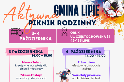 Plakat Pikniku rodzinnego 3 i 4 października